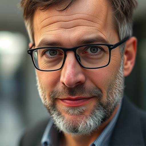 Close-up portrait of Lorenzo Bianchi, Architect