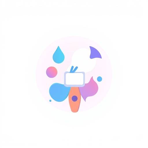 Icon representing visual arts service