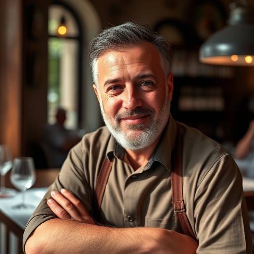 Portrait of Marco Giuliani, Owner of Trattoria del Sole